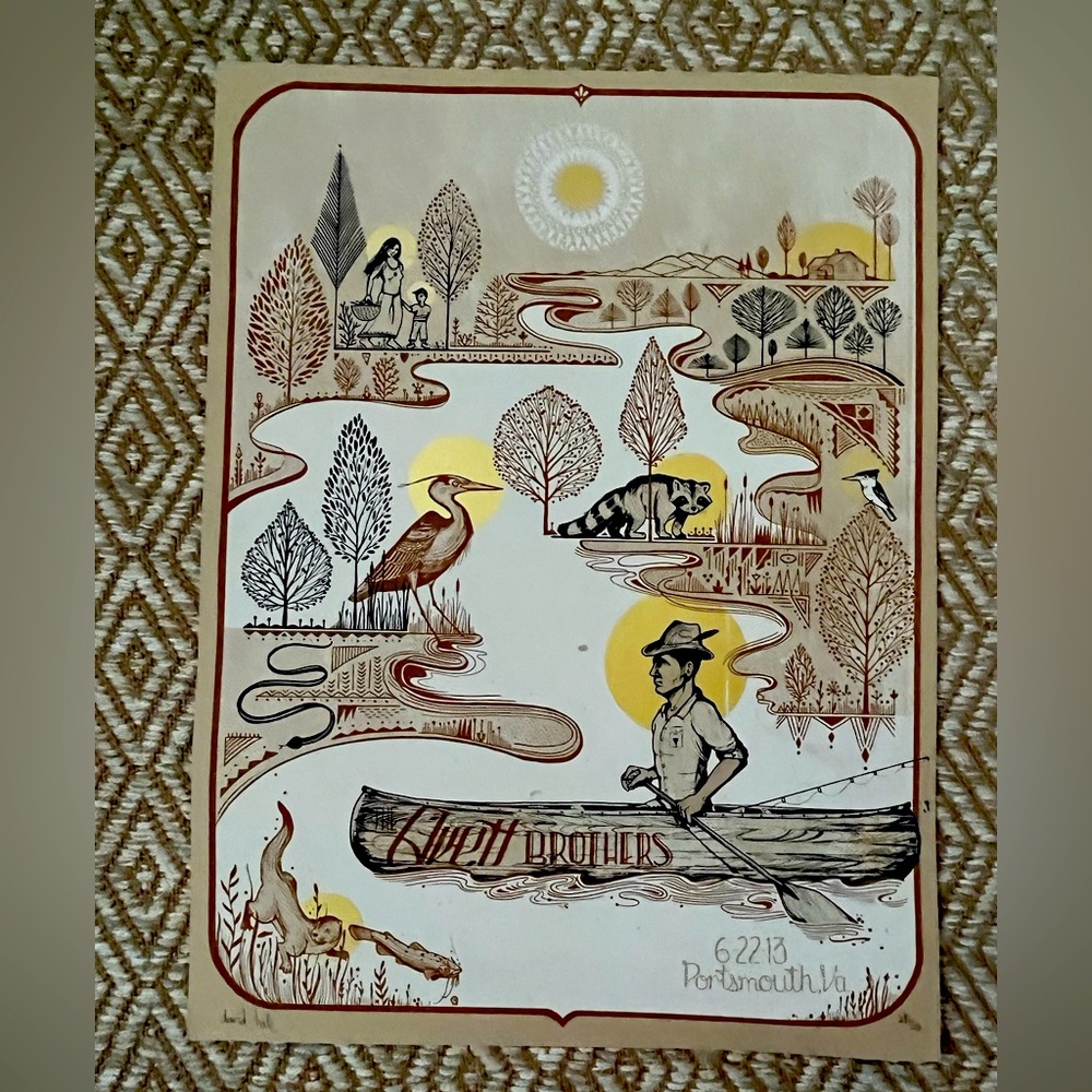 Avett Brothers 2013 band poster